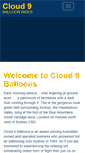 Mobile Screenshot of cloud9balloons.com.au